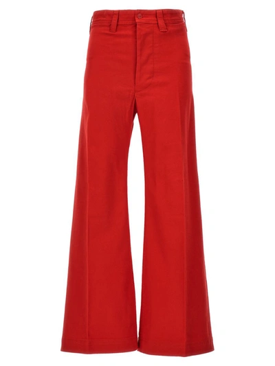 Shop Polo Ralph Lauren Flared Pants In Red