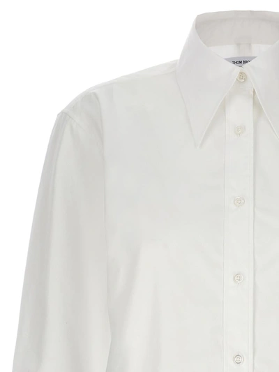 Shop Thom Browne 'exaggerated Point Collar' Shirt In White