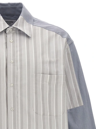 Shop Thom Browne Patchwork Shirt In Multicolor