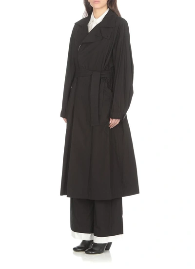 Shop Yohji Yamamoto Coats Black
