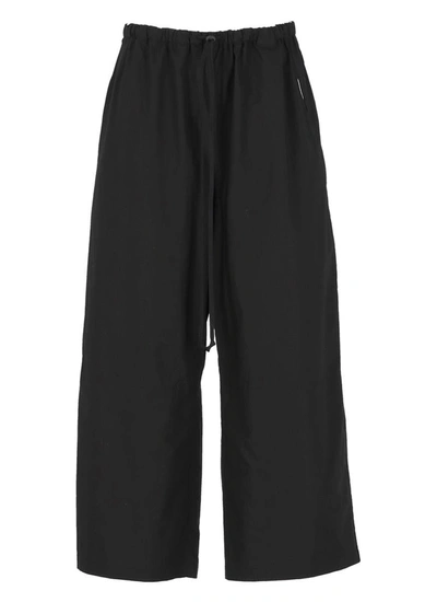 Shop Yohji Yamamoto Trousers Black