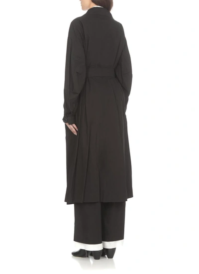 Shop Yohji Yamamoto Coats Black