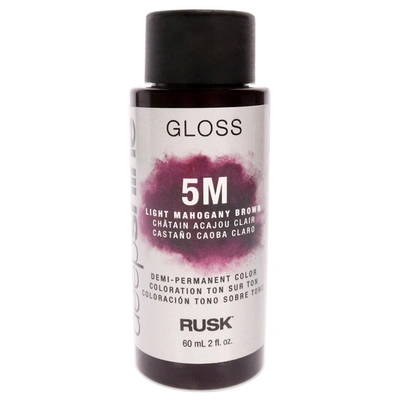 Shop Rusk Deepshine Gloss Demi-permanent Color - 5m Light Mahogany Brown By  For Unisex - 2 oz Hair Color
