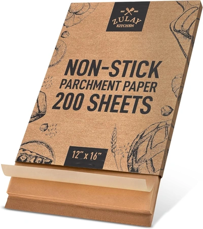 Shop Zulay Kitchen 200 Pcs Parchment Paper Sheets In Brown