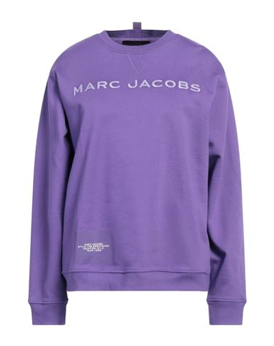 Shop Marc Jacobs Woman Sweatshirt Purple Size Xl Cotton