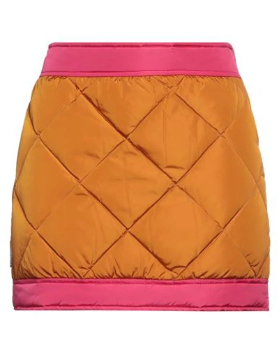 Shop Dsquared2 Woman Mini Skirt Tan Size 2 Polyamide In Brown
