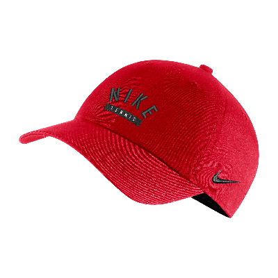 Shop Nike Unisex Tennis Campus Cap In Red