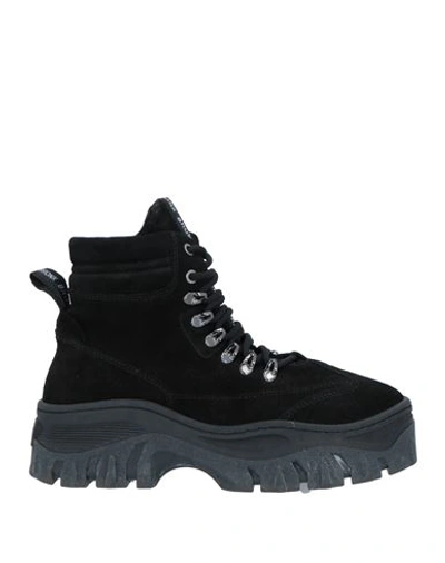 Shop Bronx Woman Ankle Boots Black Size 11 Leather