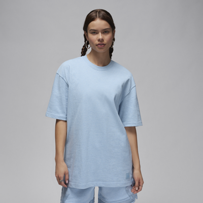 Shop Jordan Women's  Essentials Oversized T-shirt In Blue
