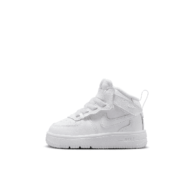 Shop Nike Force 1 Mid Easyon Baby/toddler Shoes In White