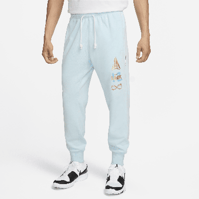 Shop Nike Men's Ja Standard Issue Dri-fit Basketball Jogger Pants In Blue