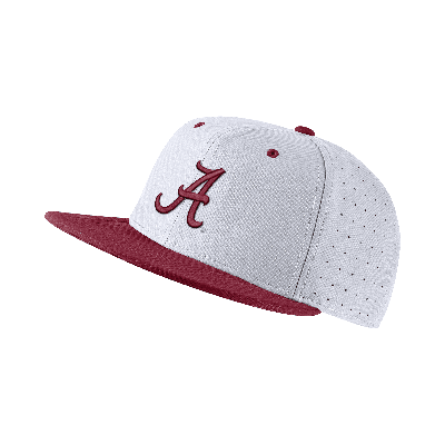 Shop Nike Alabama  Men's College Baseball Hat In White