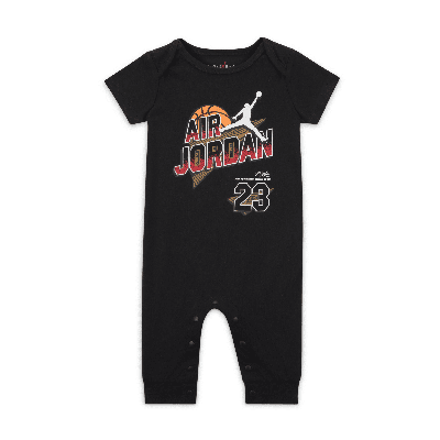 Shop Jordan Air  Baby (0-9m) Romper In Black