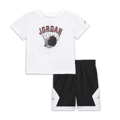 Shop Jordan Hoop Styles Baby (12-24m) 2-piece Shorts Set In Black