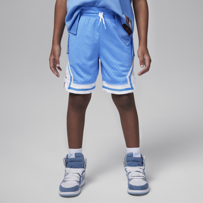 Shop Jordan Air Little Kids' Dri-fit Diamond Shorts In Blue