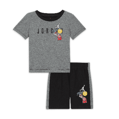 Shop Jordan Air  Baby (12-24m) 2-piece Shorts Set In Black