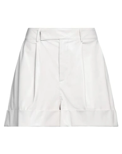 Shop Jijil Woman Shorts & Bermuda Shorts Light Grey Size 2 Polyester, Polyurethane