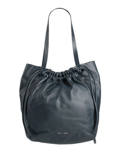 Shop Proenza Schouler Woman Shoulder Bag Midnight Blue Size - Leather