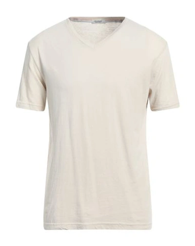 Shop Crossley Man T-shirt Beige Size L Cotton, Cashmere