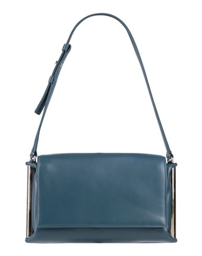 Shop Rodo Woman Shoulder Bag Deep Jade Size - Leather In Green