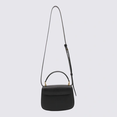 Shop Ami Alexandre Mattiussi Ami Paris Black Leather Handle Bag