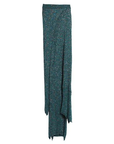 Shop Loewe Woman Maxi Skirt Deep Jade Size S Polyamide, Polyester, Elastane, Polyurethane In Green