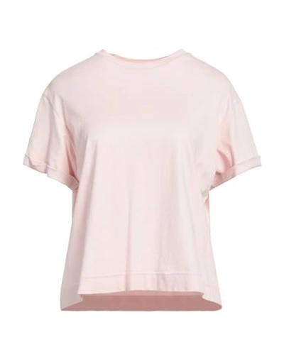 Shop Gran Sasso Woman T-shirt Light Pink Size 6 Cotton