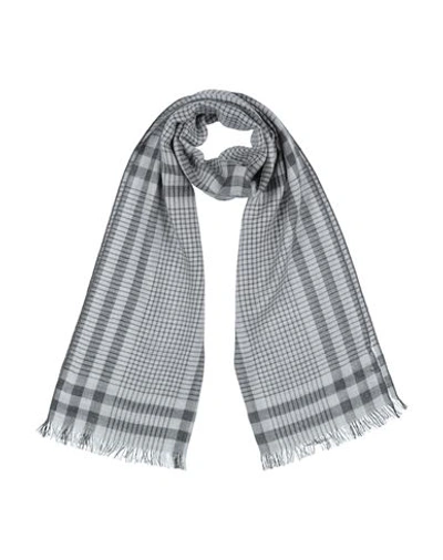 Shop Brunello Cucinelli Man Scarf Lead Size - Cashmere, Silk In Grey