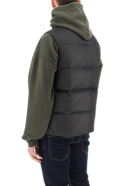 Shop Dsquared2 Ripstop Puffer Vest In Black