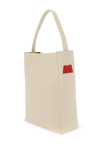 Shop Marni Museo Hobo Bag In White