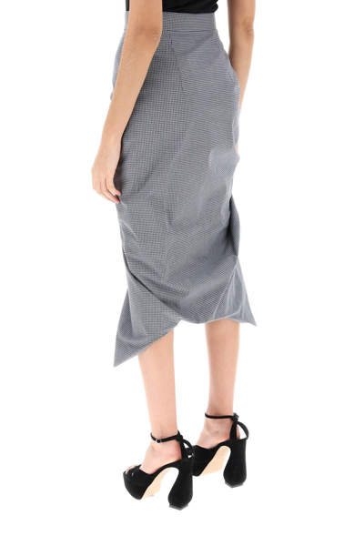 Shop Vivienne Westwood Panther Midi Skirt In Grey