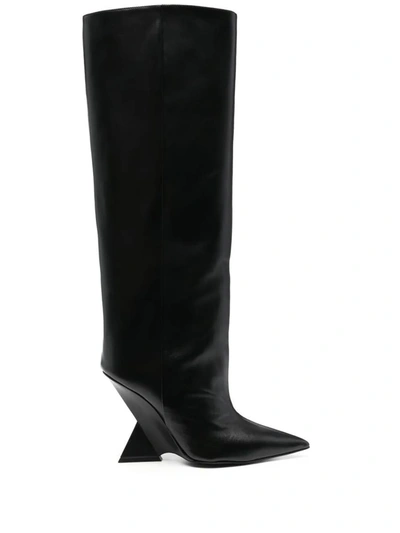 Shop Attico The  Knee-high Boots Cheops In Black