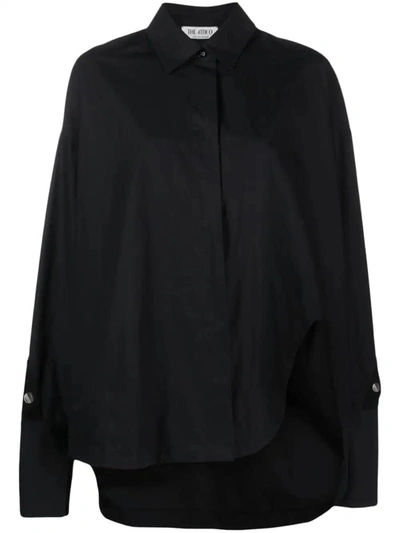 Shop Attico The  Shirt With Logo In Black