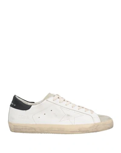 Golden Goose White Leather Lace-up Sneakers In White