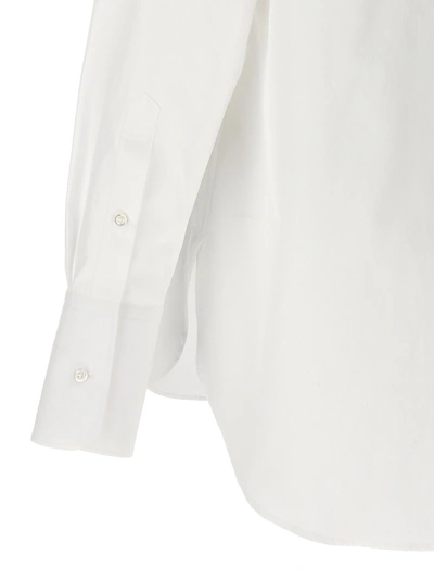 Shop Thom Browne Exaggerated Point Collar Shirt, Blouse White
