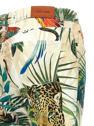 Shop Roberto Cavalli Jungle Jeans Multicolor