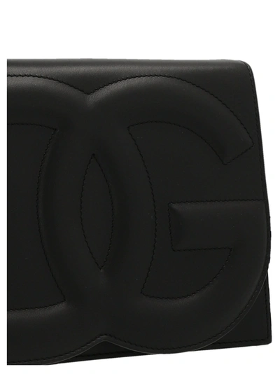 Shop Dolce & Gabbana Logo Crossbody Bag Crossbody Bags Black