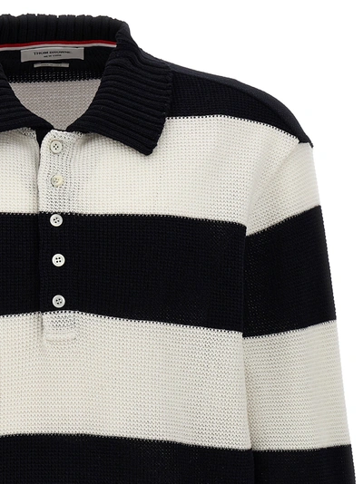 Shop Thom Browne Rugby Polo Multicolor