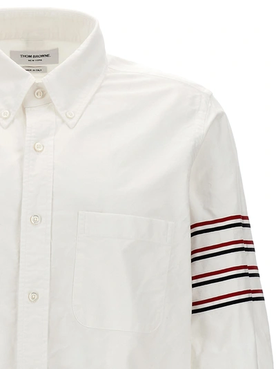 Shop Thom Browne Straight Fit Shirt, Blouse White