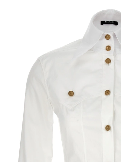 Shop Balmain Wester Shirt, Blouse White