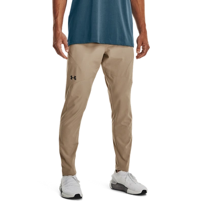 Shop Under Armour Mens  Unstoppable Tapered Pants In Black/sahara