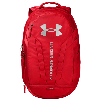 Shop Under Armour Hustle Backpack 5.0 In Red