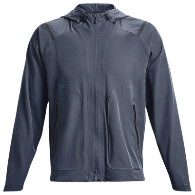 Shop Under Armour Mens  Unstoppable Full-zip Jacket In Downpour Grey/black