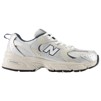 Shop New Balance Girls  530 In White/silver/blue