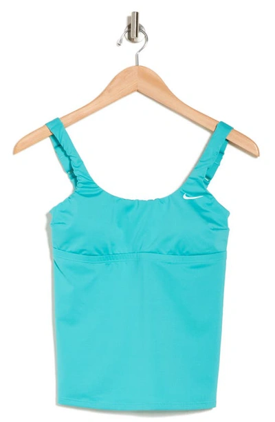 Shop Nike Scoop Neck Athletic Tank Top In Washed Teal