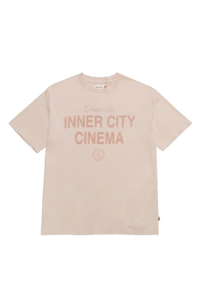 Shop Honor The Gift Cinema Cotton Graphic T-shirt In Cream