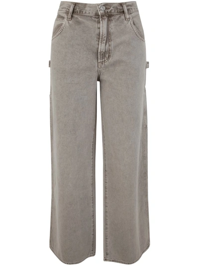 Shop Agolde Magda Carpenter Jeans Clothing In Grey