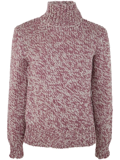 Shop Dries Van Noten 03480 Memphis 7707 Sweater Clothing In Pink & Purple