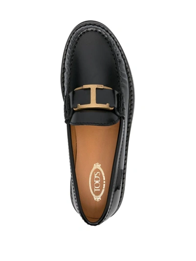 Shop Tod's 54k Loafers Shoes In Black