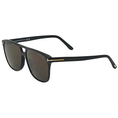 Pre-owned Tom Ford Herren Sonnenbrille Ft0679 Shelton 01e Sonnenbrille In Schwarz